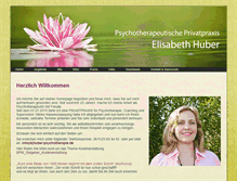 Tablet Screenshot of huber-psychotherapie.de